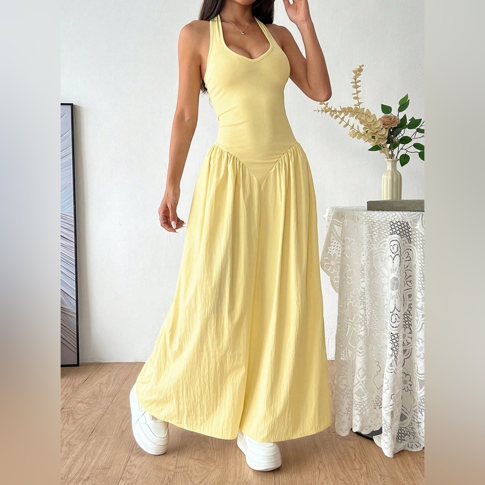 Halter Neck Maxi Dress